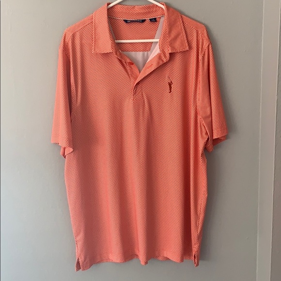 Cutter&buck Orange patterned polo large - Picture 1 of 3
